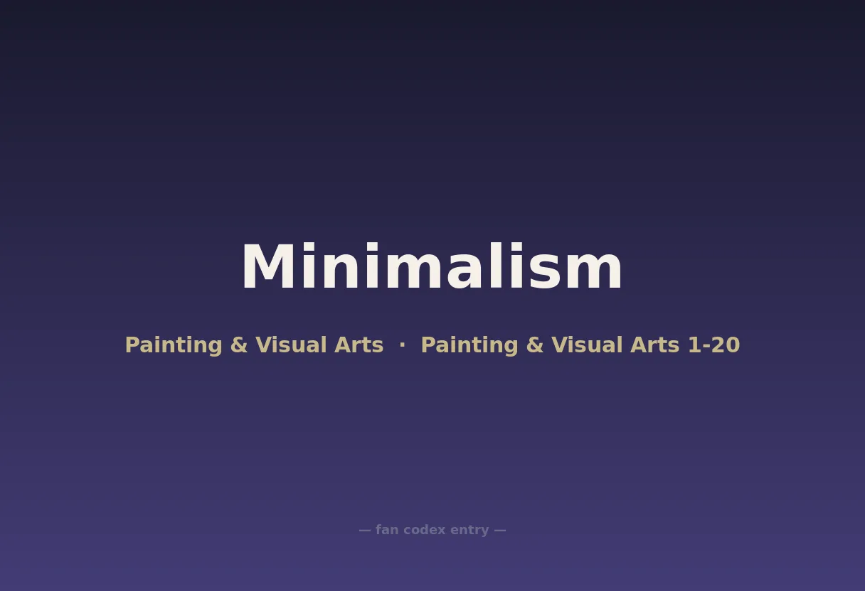 Minimalism